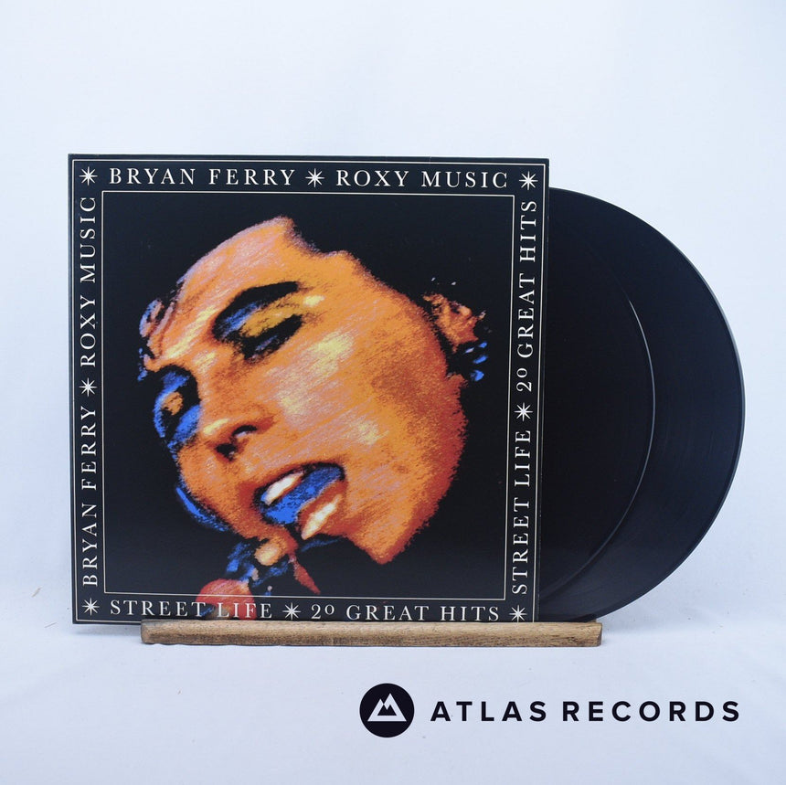 Roxy Music Street Life - 20 Great Hits 2 x LP Vinyl Record - Front Cover & Record