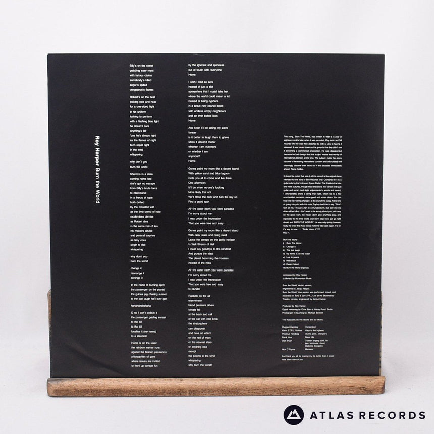 Roy Harper - Burn The World - Insert LP Vinyl Record - EX/VG+