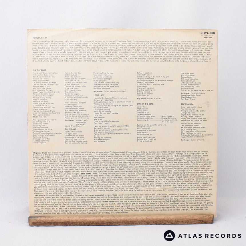 Roy Harper - Lifemask - First Uk Press Gimmick Sleeve LP Vinyl Record - VG+/EX