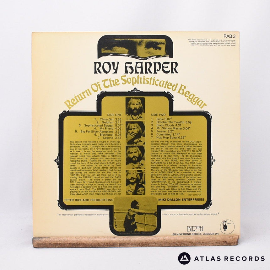 Roy Harper - Return Of The Sophisticated Beggar - LP Vinyl Record - EX/EX