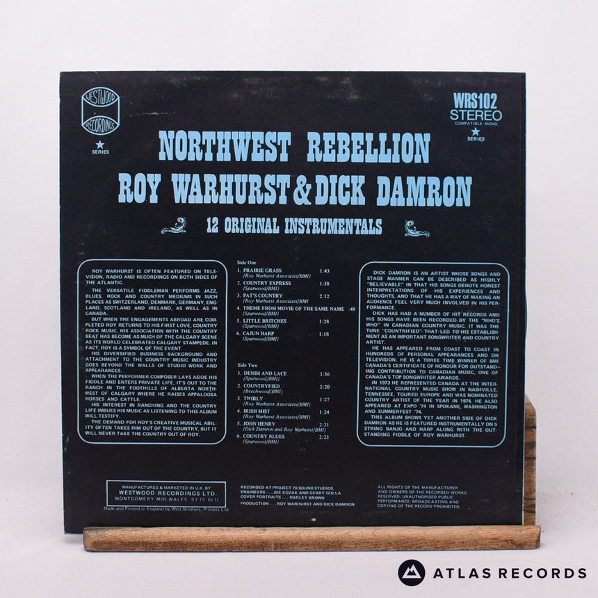 Roy Warhurst - Northwest Rebellion - Reissue Signed LP Vinyl Record - VG+/EX