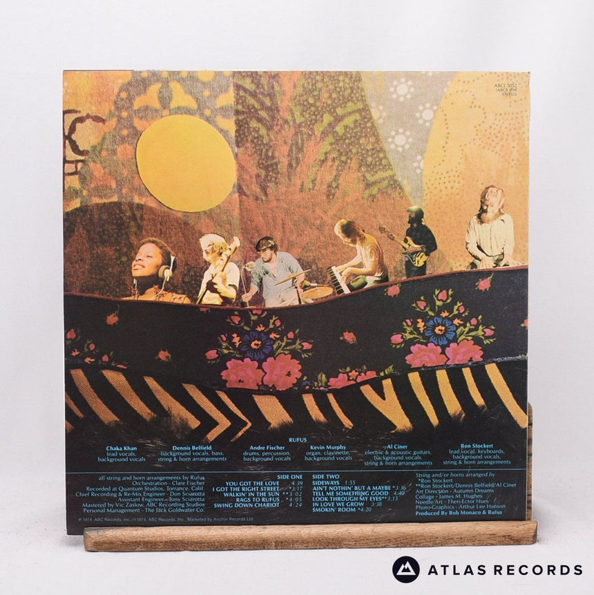 Rufus - Rags To Rufus - LP Vinyl Record - VG+/EX