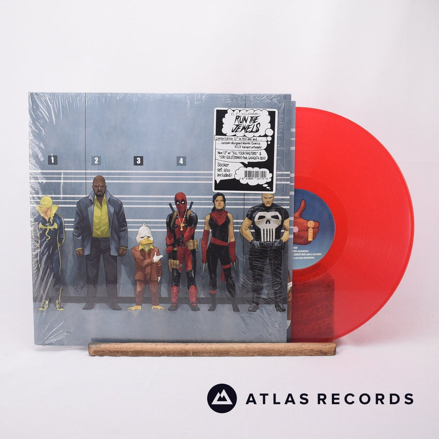Run The Jewels - Stay Gold - Red Etched Poster A 12" Vinyl Record - NM/NM
