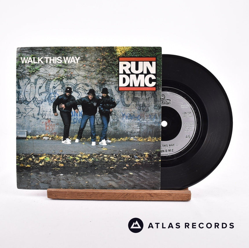 Run-DMC Walk This Way 7" Vinyl Record - Front Cover & Record