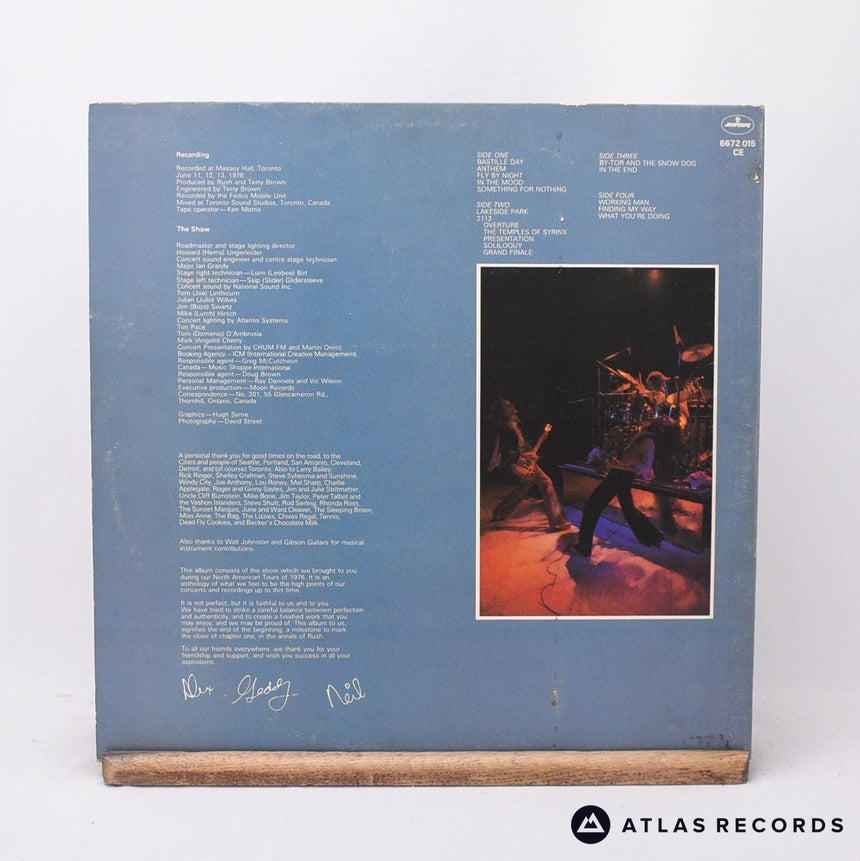 Rush - All The World's A Stage - Gatefold 2 x LP Vinyl Record - VG+/VG+