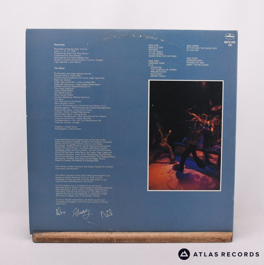 Rush - All The World's A Stage - Gatefold 2 x LP Vinyl Record - VG+/EX