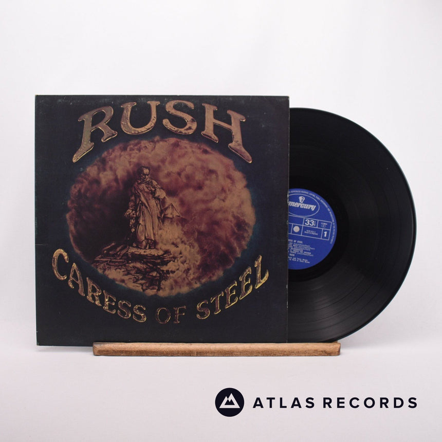 Rush Caress Of Steel LP Vinyl Record - Front Cover & Record