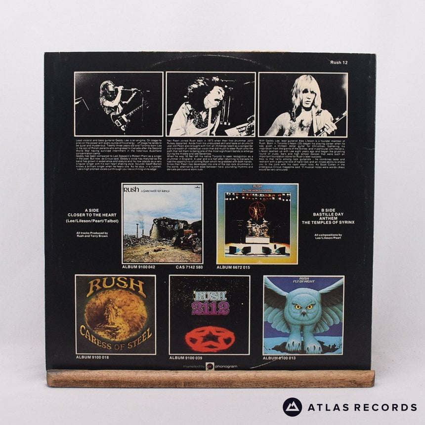 Rush - Closer To The Heart - 12" Vinyl Record - VG+/VG+