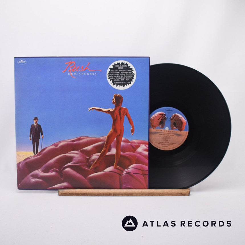 Rush Hemispheres LP Vinyl Record - Front Cover & Record
