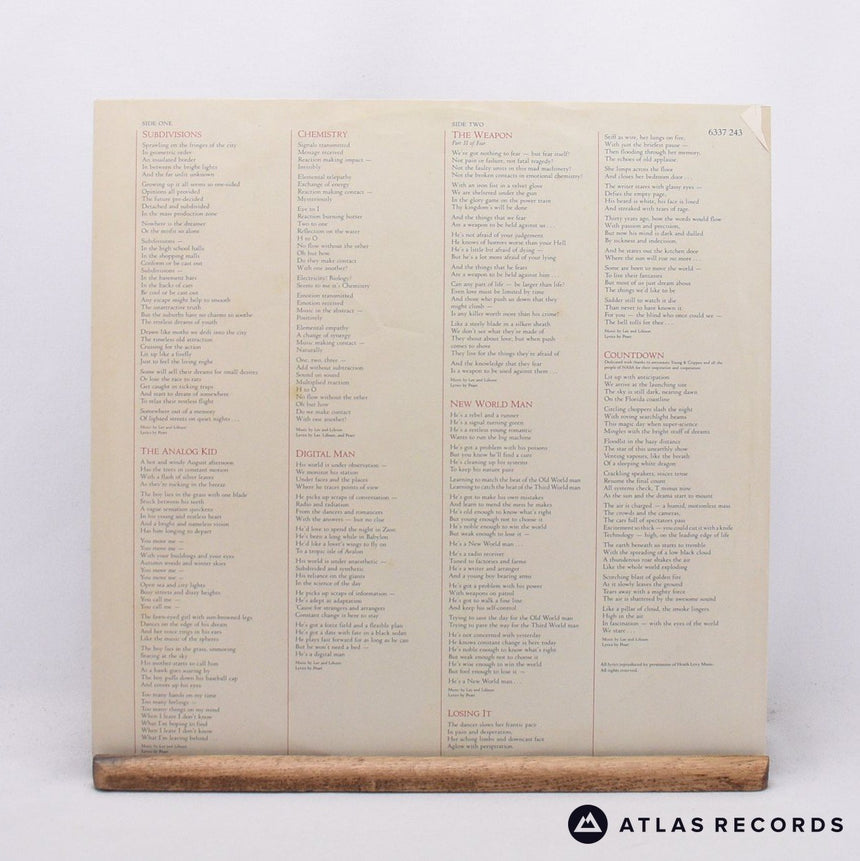 Rush - Signals - Booklet A//2 B//1 LP Vinyl Record - VG+/VG+