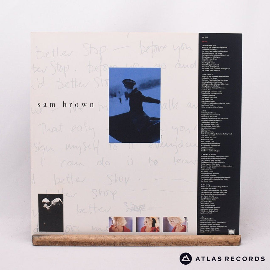 Sam Brown - Stop! - Lyric Sheet LP Vinyl Record - VG+/EX
