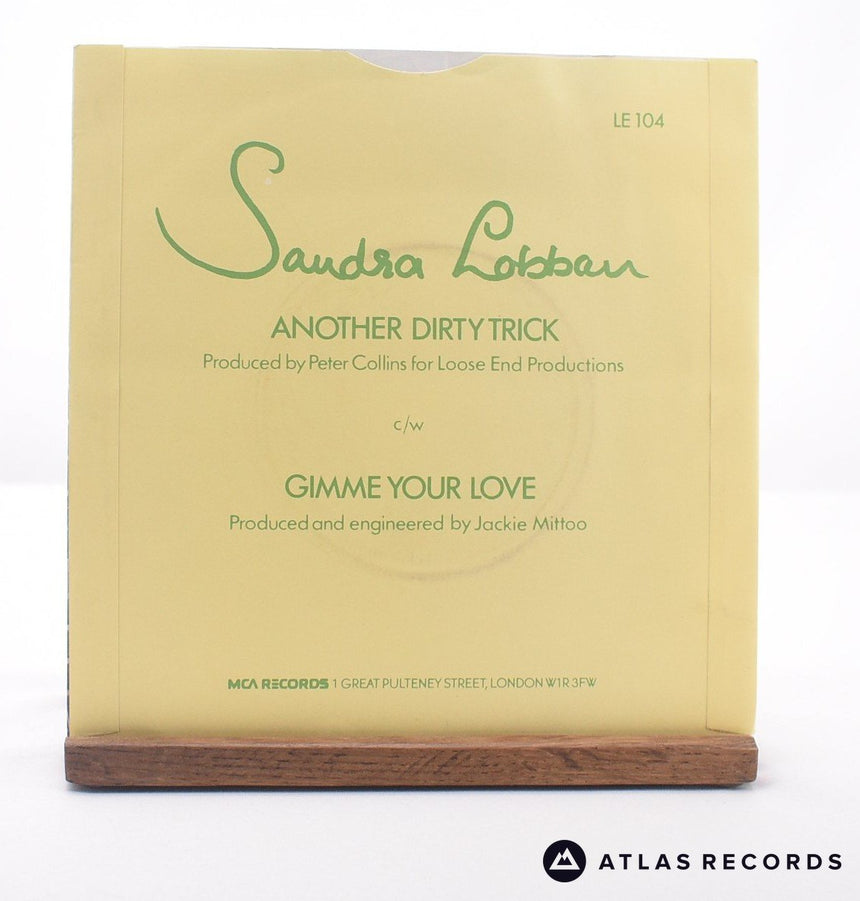 Sandra Lobban - Another Dirty Trick - 7" Vinyl Record - VG+/EX