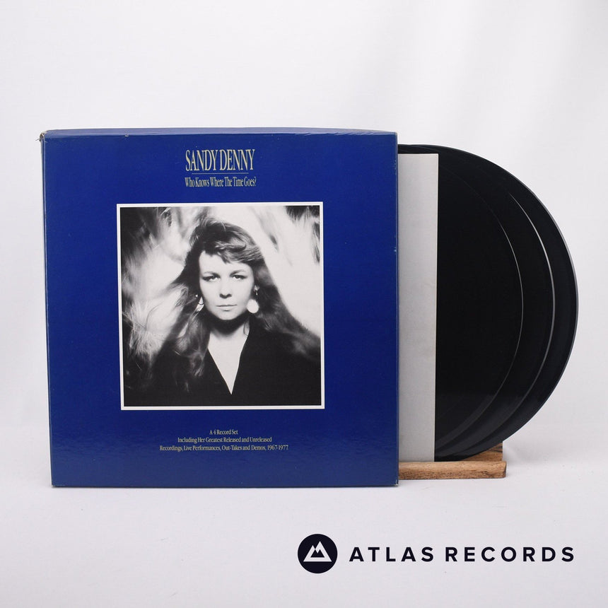 Sandy Denny Who Knows Where The Time Goes? 4 x LP Vinyl Record - Front Cover & Record