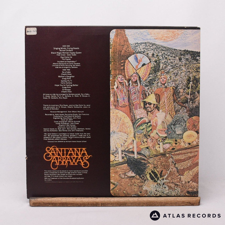 Santana - Abraxas - Reissue A4 B3 LP Vinyl Record - EX/EX
