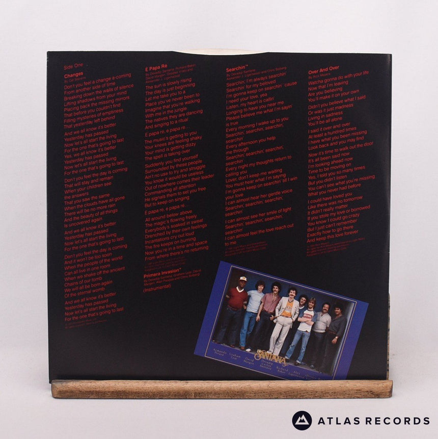 Santana - Zebop! - Lyric Sheet LP Vinyl Record - EX/VG+