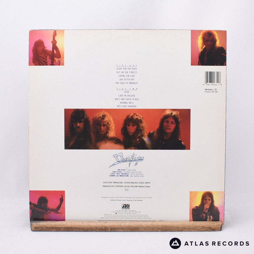 Savatage - Fight For The Rock - 1-A 1-B LP Vinyl Record - VG+/EX