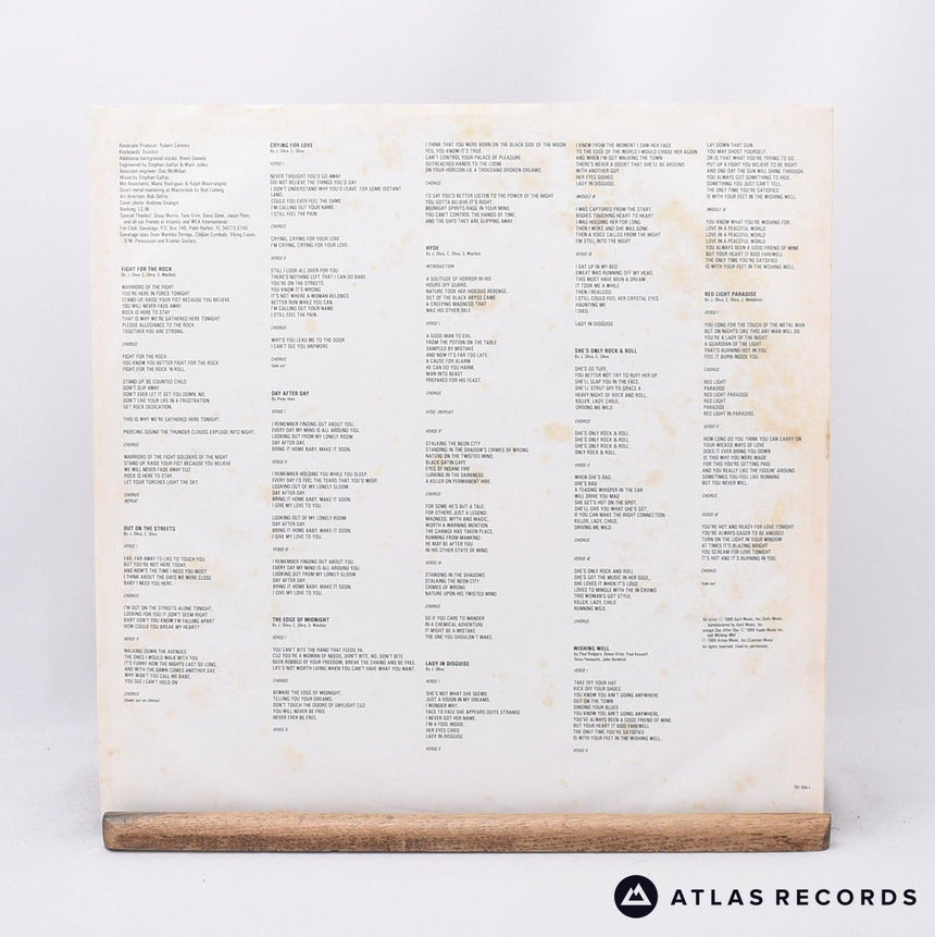 Savatage - Fight For The Rock - 1-A 1-B LP Vinyl Record - VG+/EX