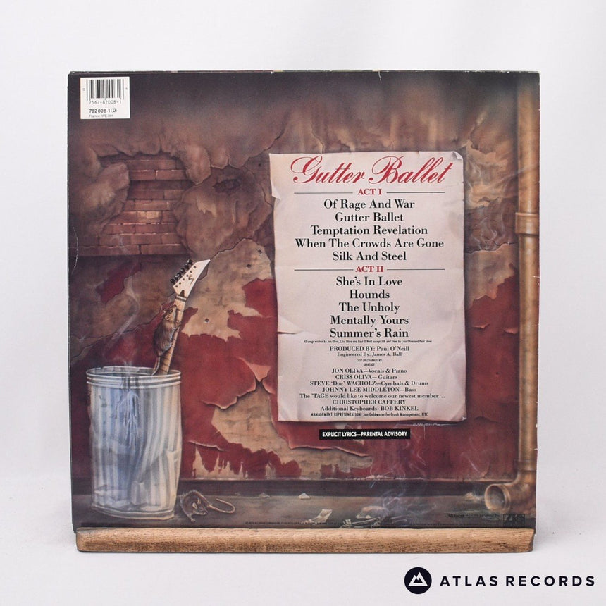 Savatage - Gutter Ballet - 1-A 1-B LP Vinyl Record - VG+/EX