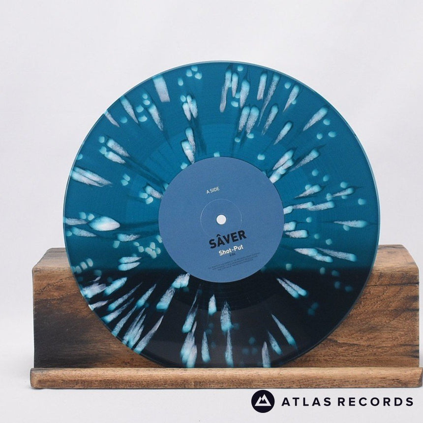 Saver - Split - Blue W/ White Splatter Limited Edition 10" Vinyl Record - EX/VG+