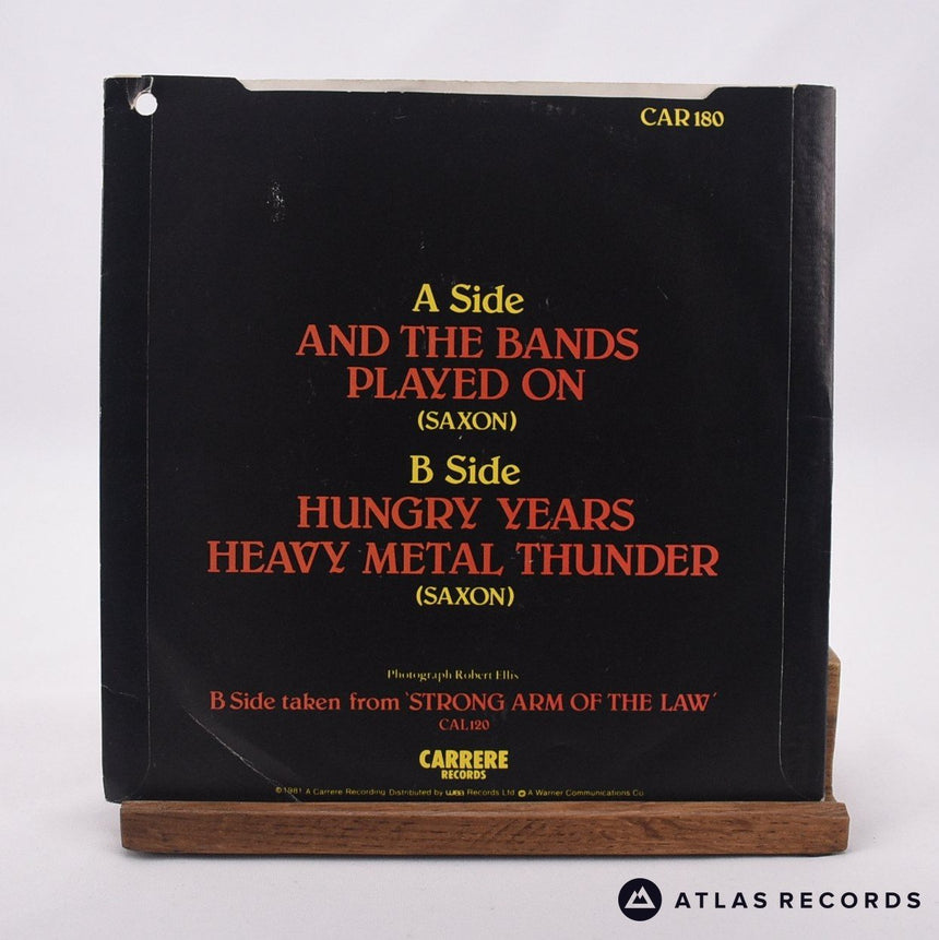 Saxon - And The Bands Played On - 7" Vinyl Record - VG+/VG+