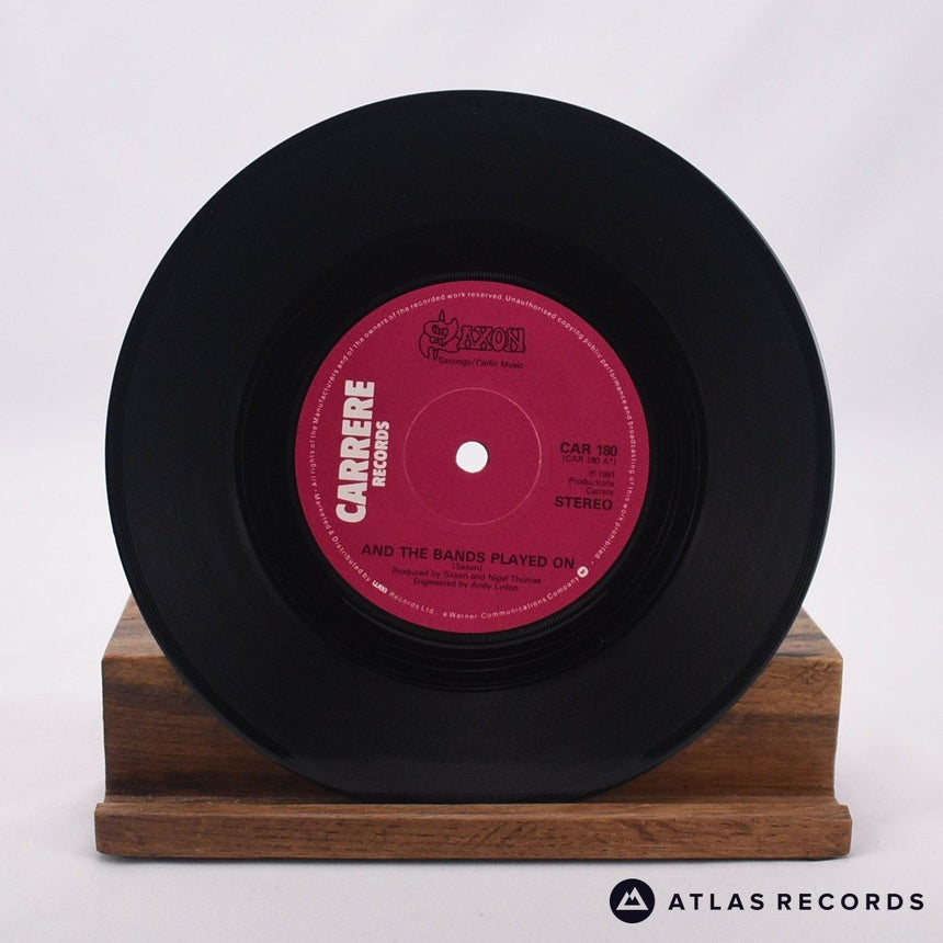 Saxon - And The Bands Played On - 7" Vinyl Record - VG+/VG+