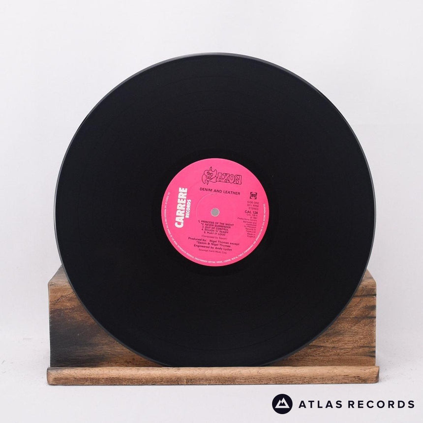 Saxon - Denim And Leather - Damont LP Vinyl Record - EX/EX