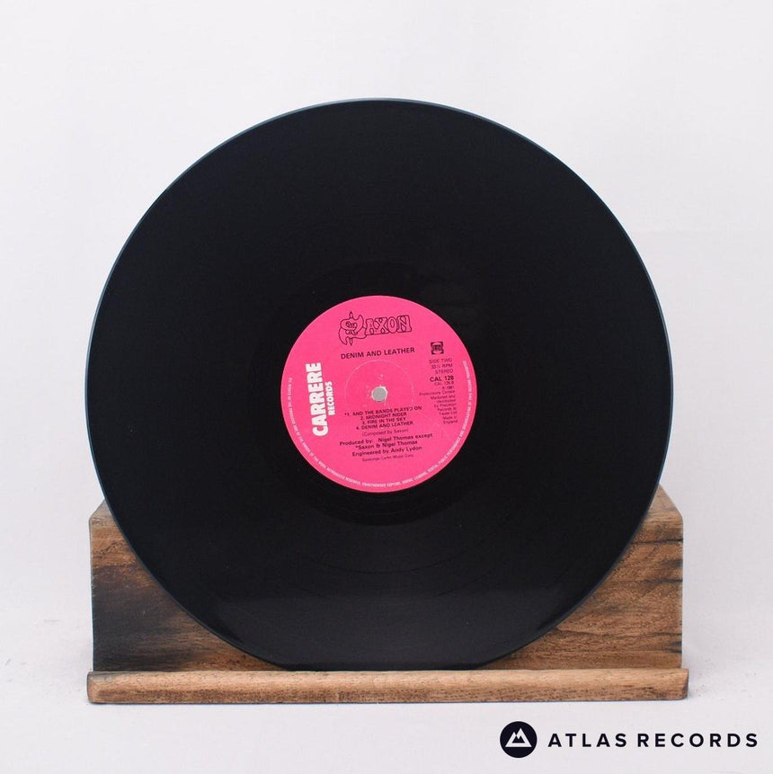 Saxon - Denim And Leather - Damont LP Vinyl Record - EX/EX