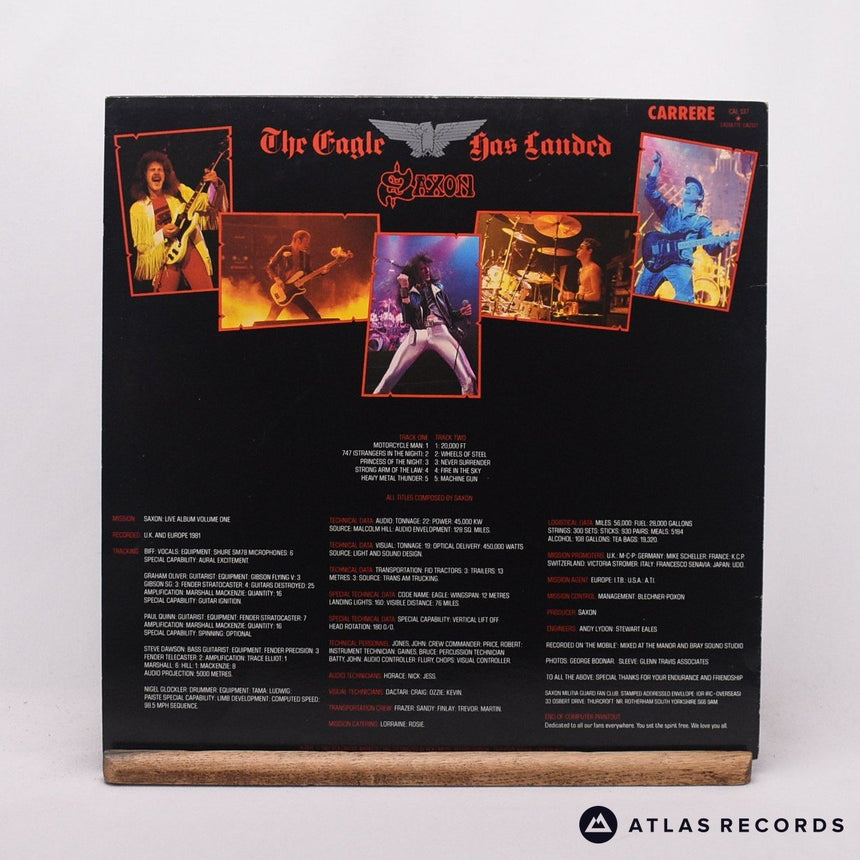 Saxon - The Eagle Has Landed (Live) - A-4 B-3 LP Vinyl Record - VG+/EX
