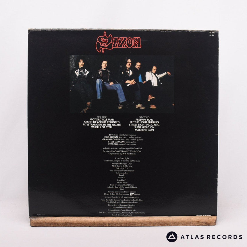 Saxon - Wheels Of Steel - Repress France LP Vinyl Record - VG+/VG