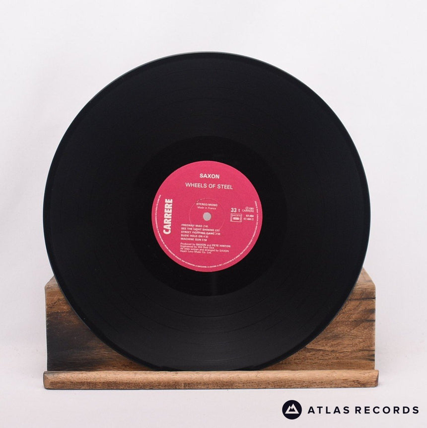 Saxon - Wheels Of Steel - Repress France LP Vinyl Record - VG+/VG