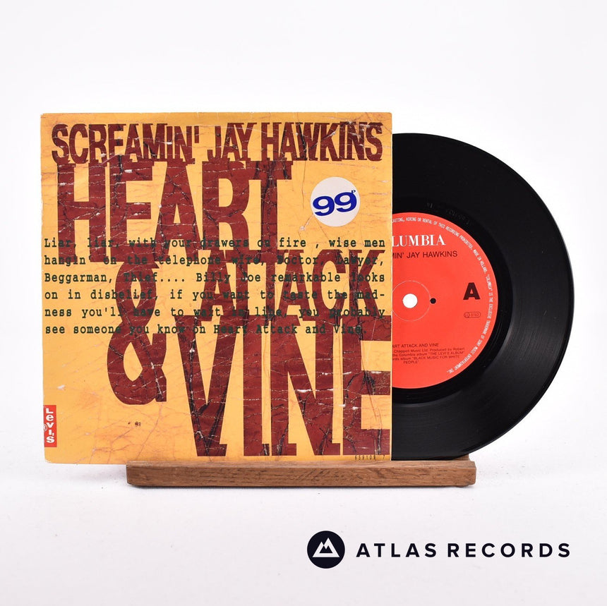Screamin' Jay Hawkins Heart Attack And Vine 7" Vinyl Record - Front Cover & Record