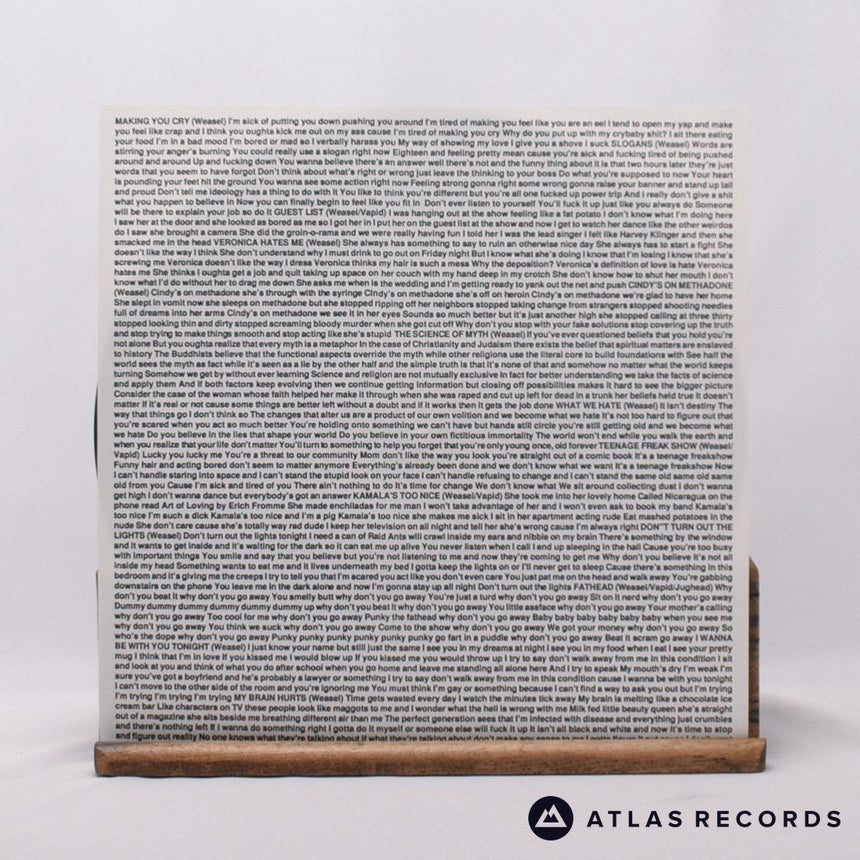 Screeching Weasel - My Brain Hurts - Insert LP Vinyl Record - EX/EX