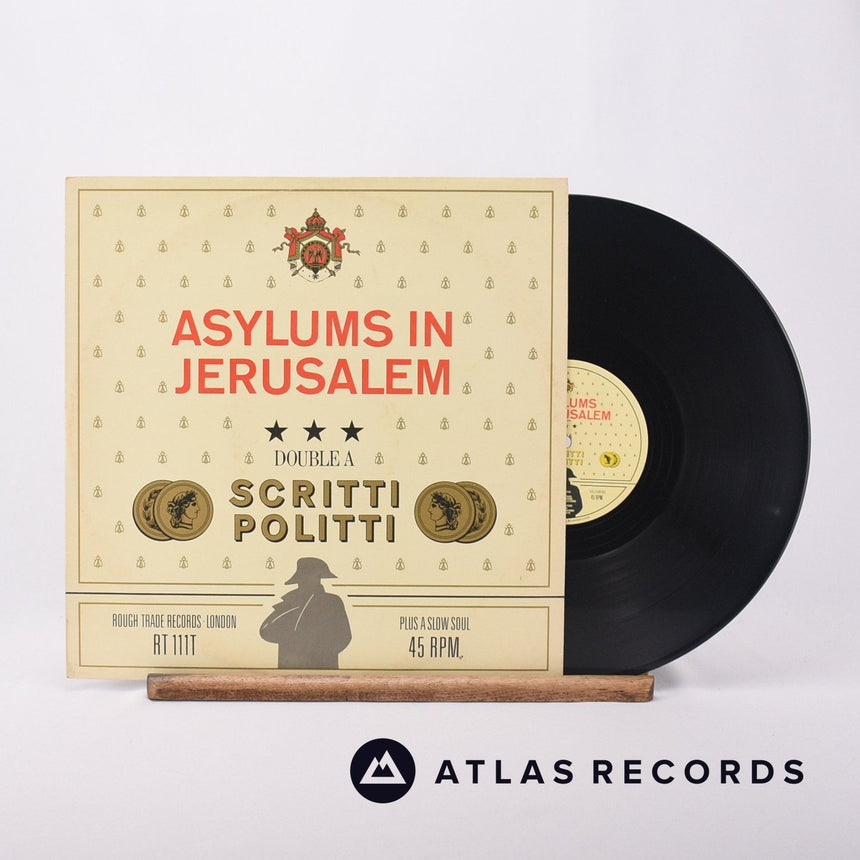 Scritti Politti Asylums In Jerusalem /Jacques Derrida 12" Vinyl Record - Front Cover & Record
