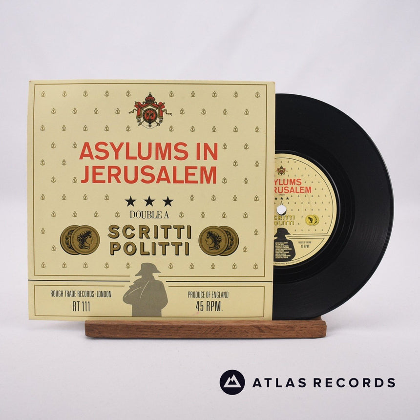 Scritti Politti Asylums In Jerusalem 7" Vinyl Record - Front Cover & Record