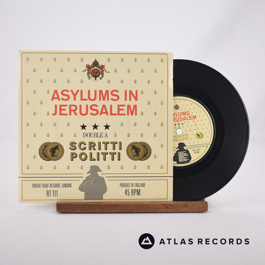 Scritti Politti Asylums In Jerusalem 7" Vinyl Record - Front Cover & Record