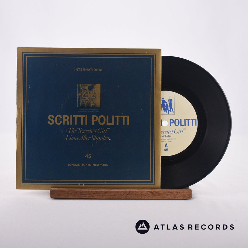 Scritti Politti The "Sweetest Girl" 7" Vinyl Record - Front Cover & Record