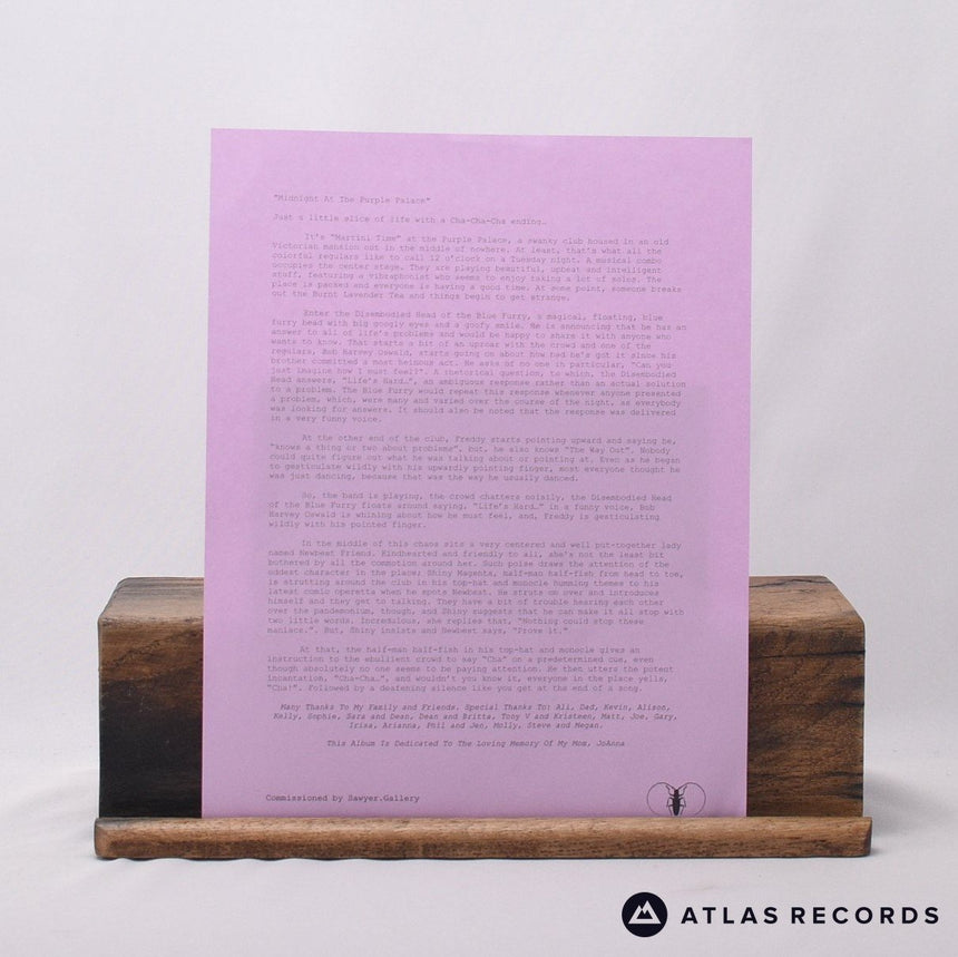 Sean McCaul - Midnight At The Purple Palace - Insert LP Vinyl Record - NM/EX