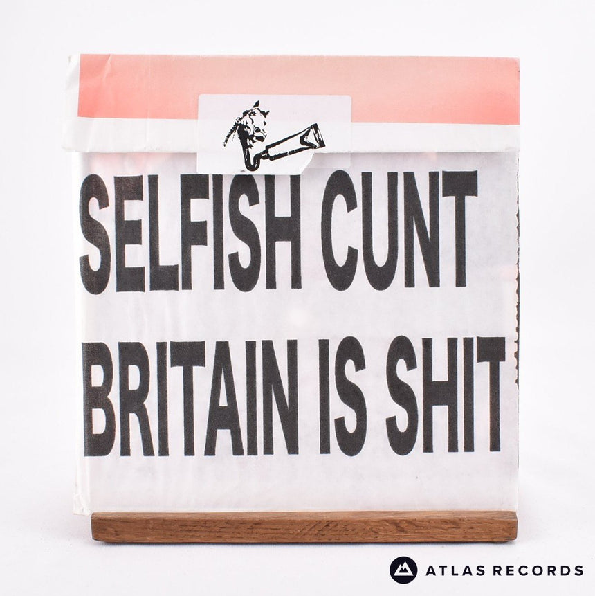 Selfish Cunt - Britain Is Shit - Paper Bag Sleeve 7" Vinyl Record - EX/EX