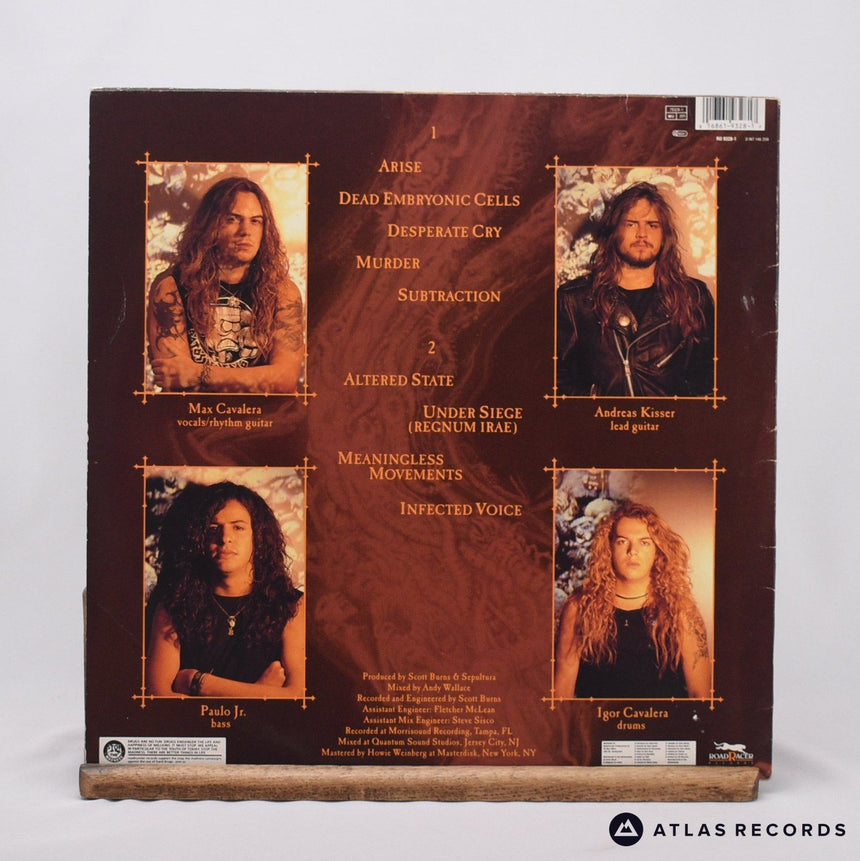Sepultura - Arise - Misprint 1A1 2B1 LP Vinyl Record - VG+/VG+