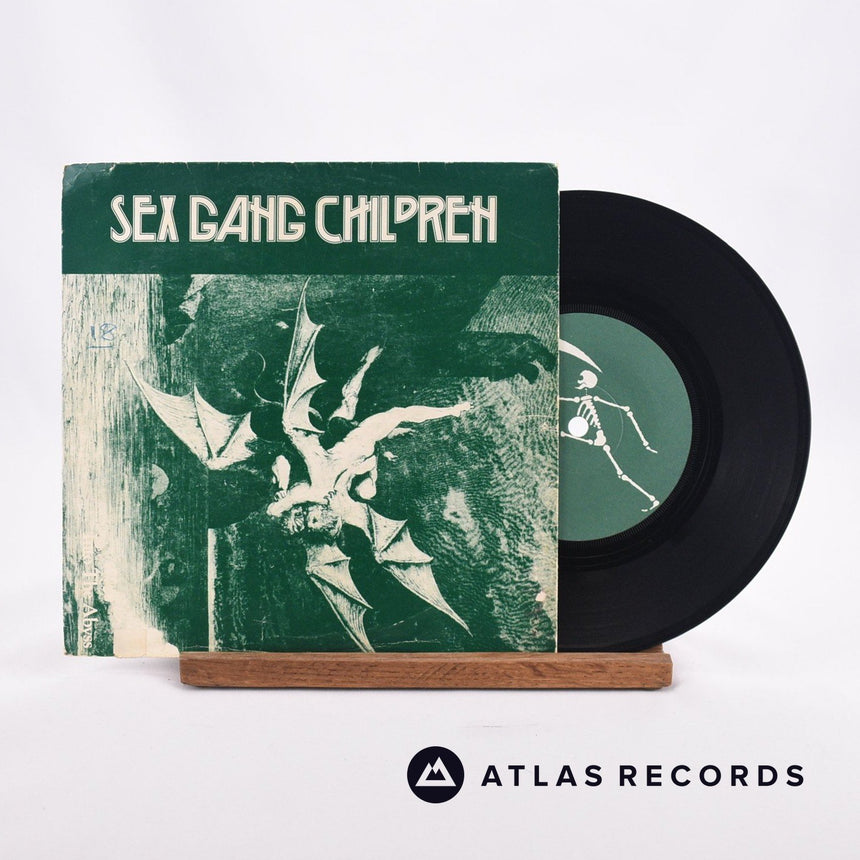 Sex Gang Children Into The Abyss 7" Vinyl Record - Front Cover & Record