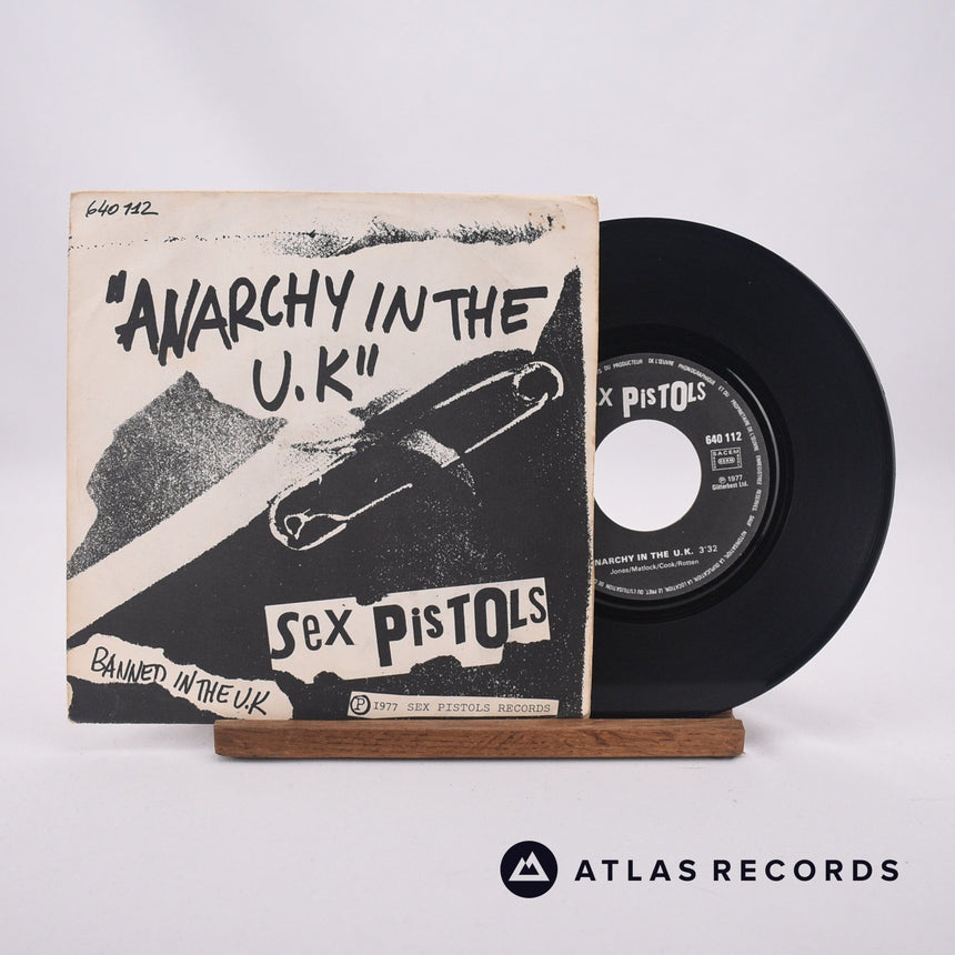 Sex Pistols Anarchy In The U.K 7" Vinyl Record - Front Cover & Record