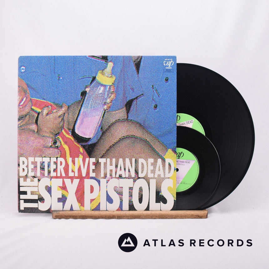 Sex Pistols Better Live Than Dead LP + 7" Vinyl Record - Front Cover & Record