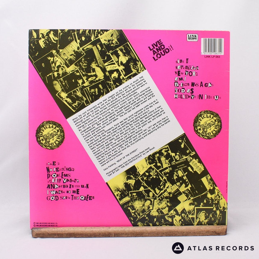 Sex Pistols - Live And Loud!! - Porky LP Vinyl Record - EX/EX