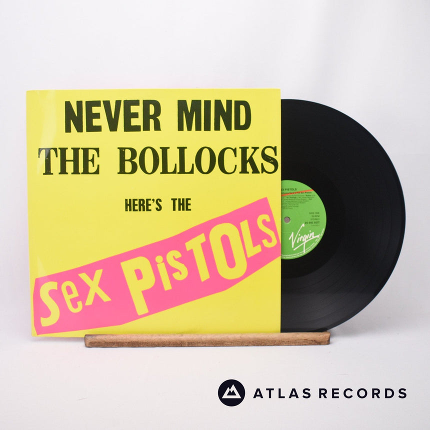 Sex Pistols Never Mind The Bollocks Here's The Sex Pistols LP Vinyl Record - Front Cover & Record