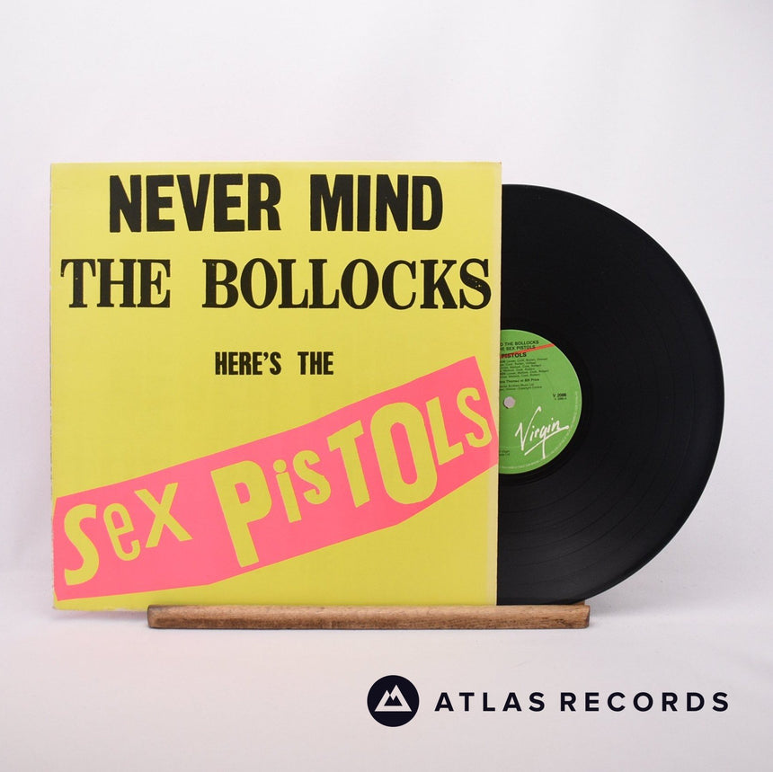 Sex Pistols Never Mind The Bollocks Here's The Sex Pistols LP Vinyl Record - Front Cover & Record