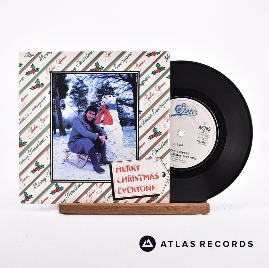 Shakin' Stevens Merry Christmas Everyone 7" Vinyl Record - Front Cover & Record