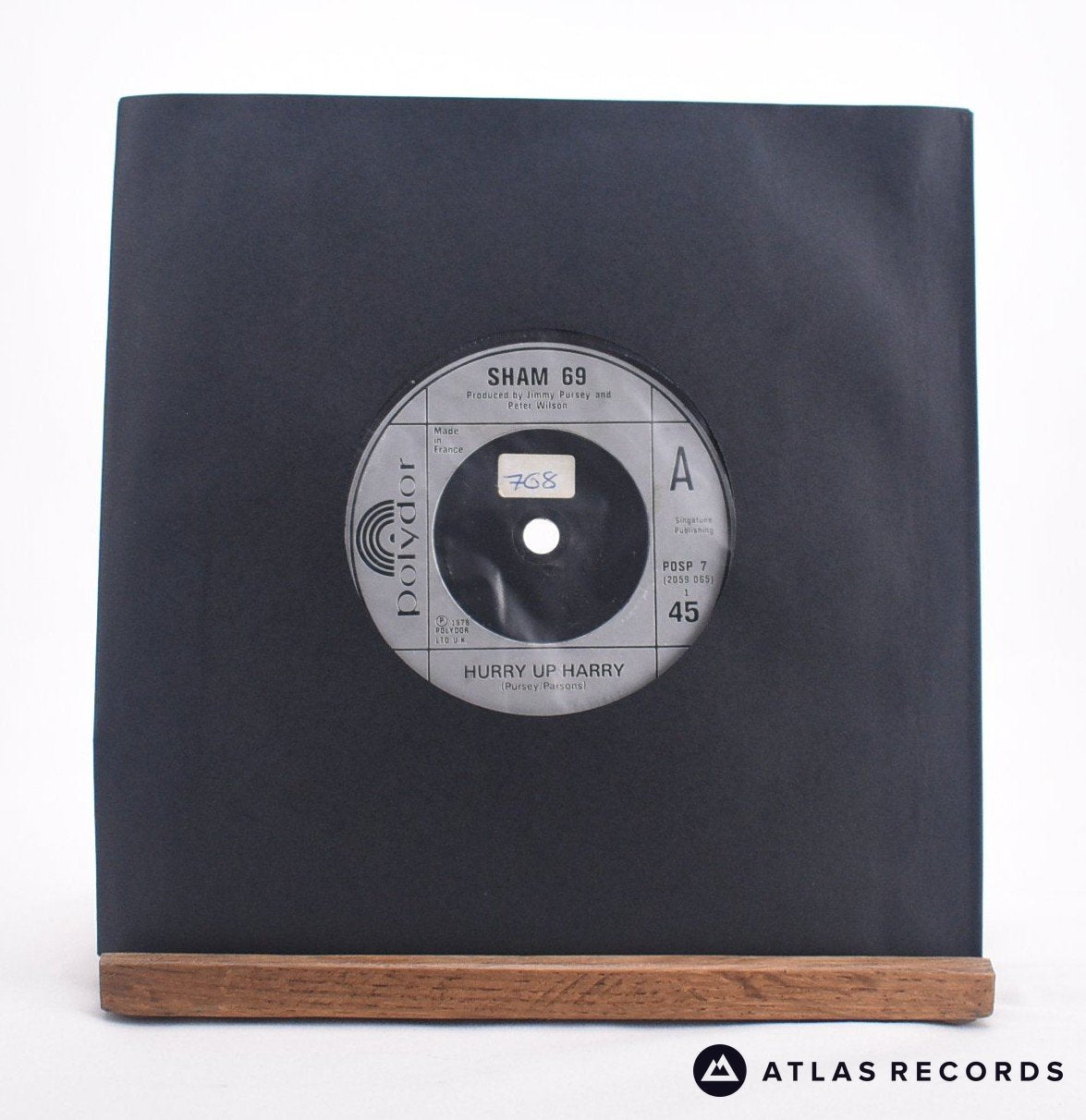 Sham 69 Hurry Up Harry 7" Vinyl Record - In Sleeve