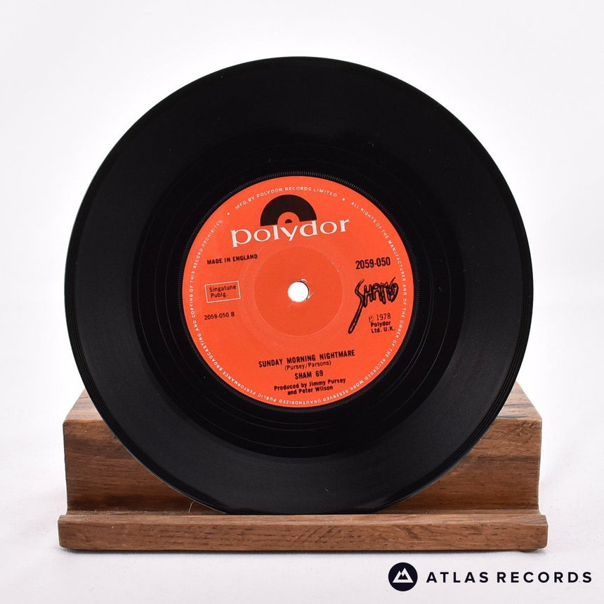 Sham 69 - If The Kids Are United - Strawberry 7" Vinyl Record - EX/EX