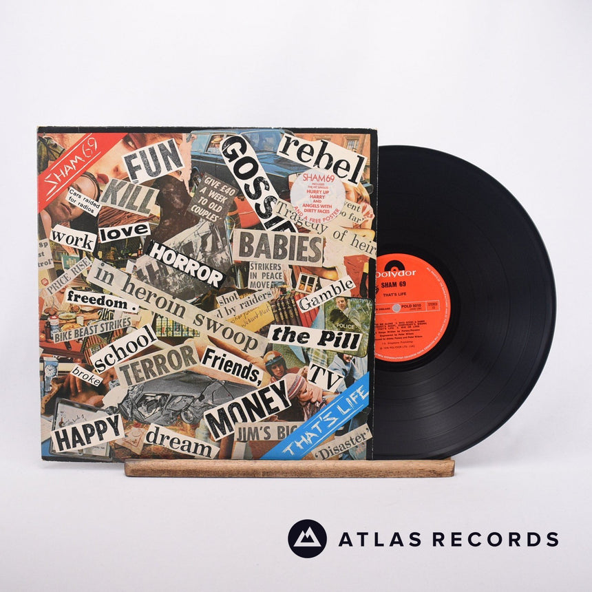 Sham 69 That's Life LP Vinyl Record - Front Cover & Record
