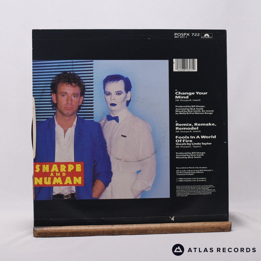 Sharpe & Numan - Change Your Mind - 12" Vinyl Record - VG+/VG+